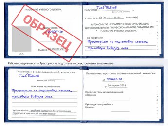 Обучение Тракторист на подготовке лесосек, трелевкеи вывозке леса